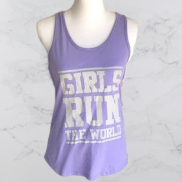 Series 8 NWT Girls Run the World graphic tank, L - Picture 1 of 8